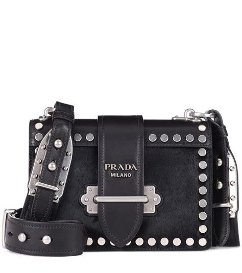 prada black cahier leather shoulder bag|prada leather shoulder bag price.